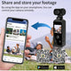 Ultra HD Pocket Action Camera - 270° Rotatable Vlog Wifi Mini Sports Cam Waterproof Case Helmet Travel Bicycle Driver Recorder